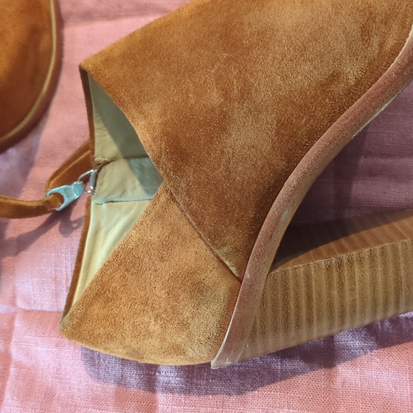 Rag & Bone | Mabel suede peep toe booties - Picture 10 of 11